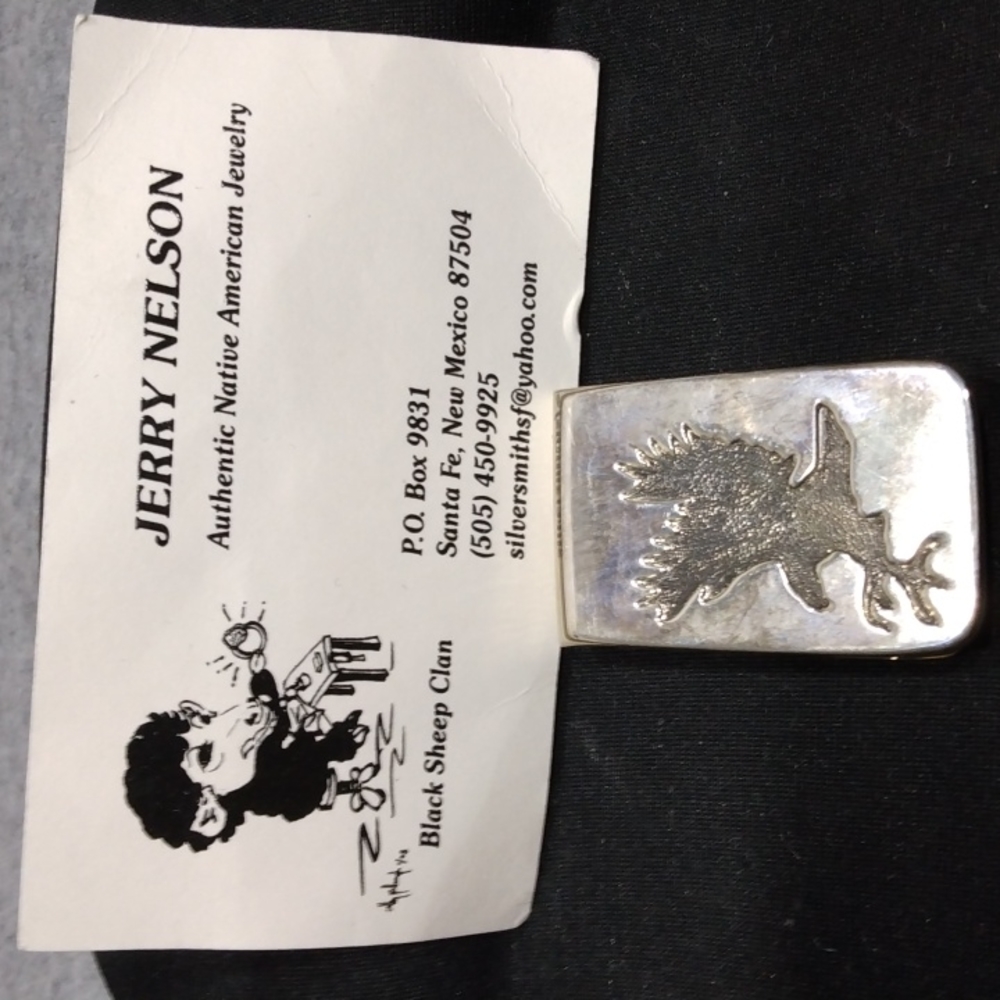 Sterling Native American Money Clip
